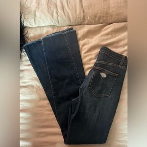 NWT Fashion Nova Dark Indigo Flare Jeans